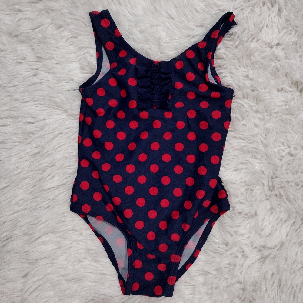 Circo Navy Blue Polka Dot One Piece Swimsuit 12 Months